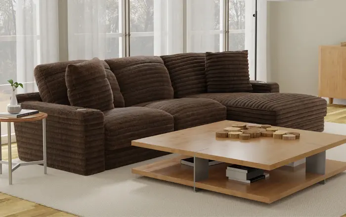 Comfrey Chocolate Sectional