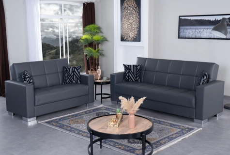 Armada Gray PU Collection by Kilim